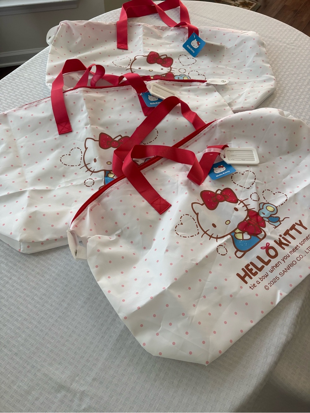 3 Sanrio Hello Kitty Travel Duffle Bag - Picture 1 of 4